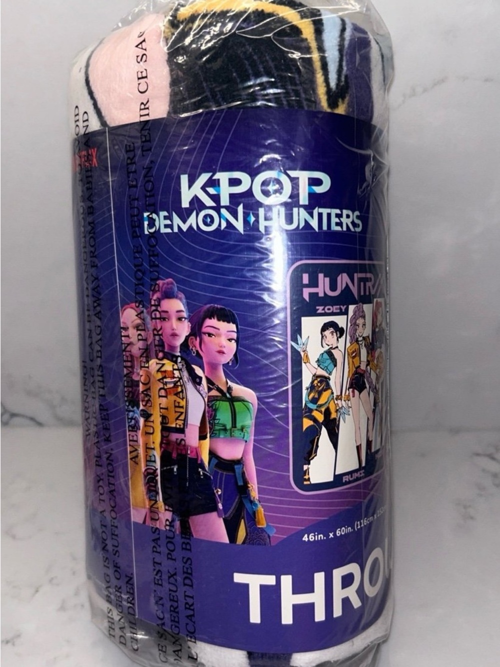 Netflix KPOP Demon Hunters Plush Throw Blanket